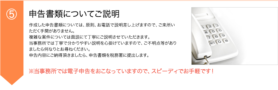 申告書類についてご説明